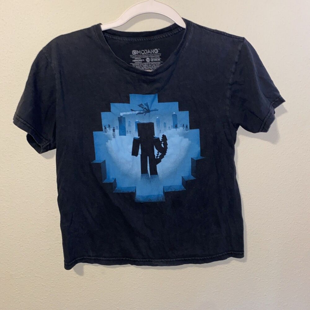 Mojang Minecraft Boys Short Sleeve Shirt